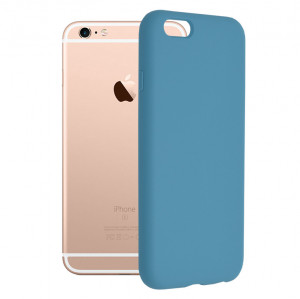 Husa iPhone 6 / 6S din silicon moale, Techsuit Soft Edge - Denim Blue - Img 1