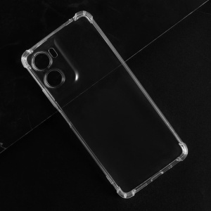 Husa Motorola Moto G06 din Silicon Slim, set cu sticker, Shockproof Clear Silicone, Transparenta - Img 3