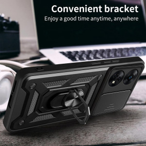 Husa Oppo A98 5G cu inel magnetic, Techsuit CamShield - Negru - Img 4