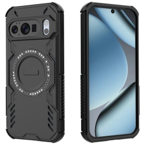Husa pentru Google Pixel 10 / Pixel 10 Pro, SKYDDAR INOVATION, ArmorMag, Magsafe, set cu sticker, Negru - Img 2