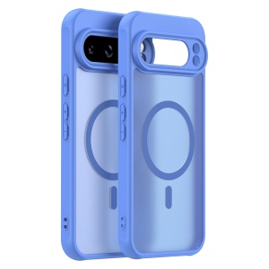 Husa pentru Google Pixel 10 Pro, SKYDDAR INNOVATION, HaloFrost MagSafe II, Antisoc, set cu sticker, Albastru