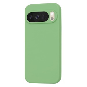 Husa pentru Google Pixel 10 Pro XL, SKYDDAR INNOVATION, din Silicon Catifelat, SoftElegance , Verde deschis, set cu sticker  - Img 3