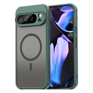 Husa pentru Google Pixel 10 Pro XL, SKYDDAR INNOVATION, HaloFrost MagSafe II, Antisoc, set cu sticker, Verde