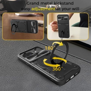 Husa pentru Google Pixel 10a, SKYDDAR INNOVATION, CamGuard Pro, Inel Magnetic, Protectie Camera, set cu sticker, Negru - Img 4