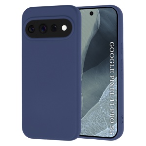 Husa pentru Google Pixel 11 Pro din Silicon Catifelat, Antisoc, set cu sticker, SoftElegance, Bleumarin
