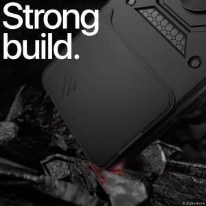 Husa pentru Honor 400 Pro, SKYDDAR INNOVATION, CamShield, Inel magnetic, set cu sticker, Negru - Img 4