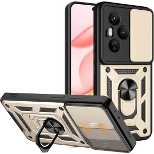 Husa pentru Honor 400 Pro, SKYDDAR INNOVATION, CamShield, Inel magnetic, set cu sticker, Auriu