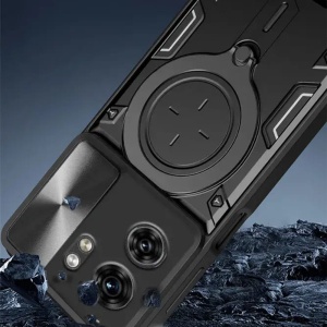 Husa pentru Honor 400 Smart / X7d 4G, SKYDDAR INNOVATION, CamGuard Pro, Inel Magnetic, Protectie Camera, set cu sticker, Albastru - Img 7