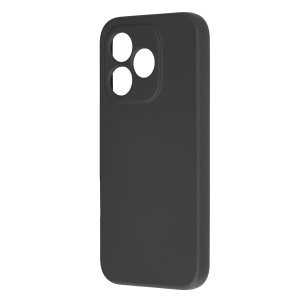 Husa pentru Honor 600 Lite din Silicon Catifelat, Antisoc, set cu sticker, SoftElegance, Negru - Img 4