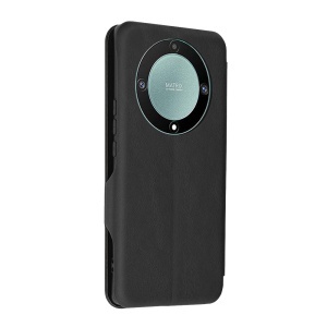 Husa pentru Honor Magic5 Lite, SKYDDAR INNOVATION, Safe Wallet tip carte din Piele Ecologica, Suport Carduri, Inchidere Magnetica, Negru, set cu sticker  - Img 7