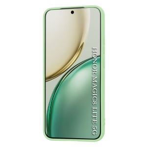 Husa pentru Honor Magic8 Lite, SKYDDAR INNOVATION, din Silicon Catifelat, SoftElegance, set cu sticker, Verde deschis - Img 2