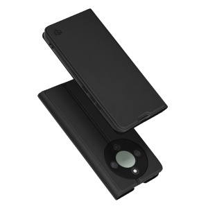 Husa pentru Honor Magic8 Lite, SKYDDAR INNOVATION, Magskin Book, tip Carte cu Portofel Interior, set cu sticker, Negru