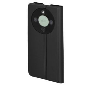 Husa pentru Honor Magic8 Lite, SKYDDAR INNOVATION, Magskin Book, tip Carte cu Portofel Interior, set cu sticker, Negru - Img 6