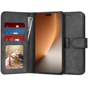 Husa pentru Honor Magic8 Pro, SKYDDAR INNOVATION, Diary Book, tip carte cu Portofel Interior, Antisoc, set cu sticker, Negru