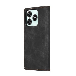 Husa pentru Honor X5c Plus, tip Carte din piele Eco Premium, cu Portofel Interior, set cu sticker, Confy Cover, Negru - Img 7