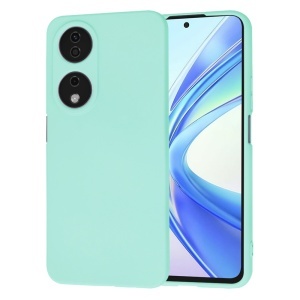 Husa pentru Honor X7b / 90 Smart / X7b 5G, SKYDDAR INNOVATION, din Silicon Catifelat, SoftElegance, set cu sticker, Turcoaz