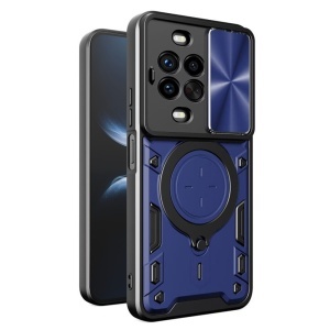 Husa pentru Huawei nova 14 Pro, Inel Magnetic, Protectie Camera, set cu sticker, CamGuard Pro, Albastru