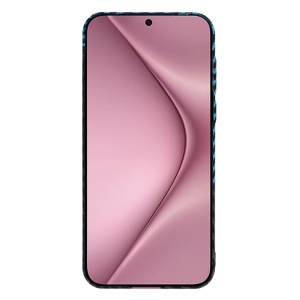 Husa pentru Huawei Pura 70, Finisaj Premium cu Textura de Carbon, Design Elegant, SKDR CarbonFlex - Bleu - Img 2