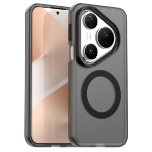 Husa pentru Huawei Pura 80 Pro, MagSafe, Antisoc, set cu sticker, CandyCase, Negru