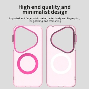 Husa pentru Huawei Pura 80 Ultra, MagSafe, Antisoc, set cu sticker, CandyCase, Roz - Img 6