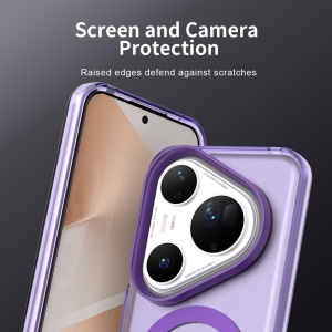 Husa pentru Huawei Pura 80 Ultra, MagSafe, Antisoc, set cu sticker, CandyCase, Mov - Img 6