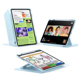 Husa pentru iPad Air 13 (2024) / Air 13 (2025) / Air 13 (2026), suport pencil, Flip Hybrid ESR, Albastru