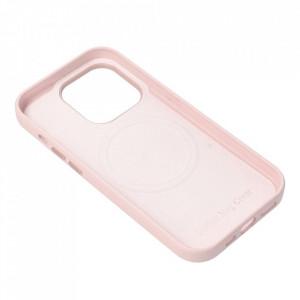 Husa pentru iPhone 13 Pro Max piele ecologica Mag Safe, Skyddar Leather - Roz - Img 6