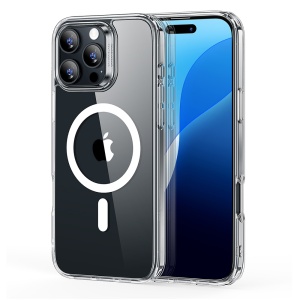 Husa pentru iPhone 16 Pro, slim, ESR Classic Hybrid HaloLock, Transparenta