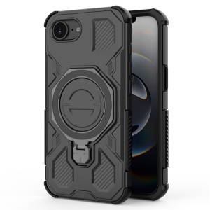 Husa pentru iPhone 16e, Antisoc, SKYDDAR INOVATION, Carbon Shield PRO, Magsafe, set cu sticker, Negru - Img 3