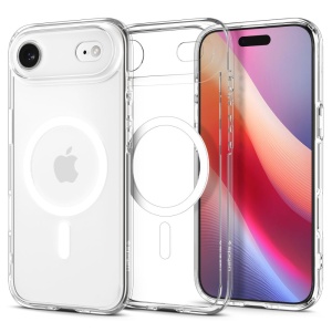Husa pentru iPhone 17 Air, Ultra Hybrid T MagSafe, Spigen, Transparenta