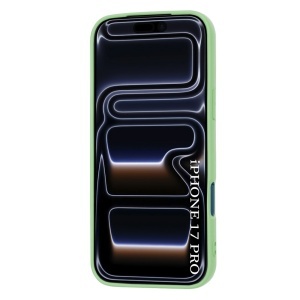 Husa pentru iPhone 17 Pro, SKYDDAR INNOVATION, din Silicon Catifelat, SoftFlex Magsafe, set cu sticker, Verde deschis - Img 7