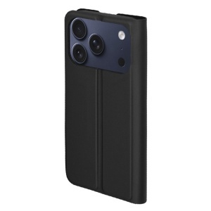 Husa pentru iPhone 17 Pro, SKYDDAR INNOVATION, Magskin Book, tip Carte cu Portofel Interior, set cu sticker, Negru - Img 7