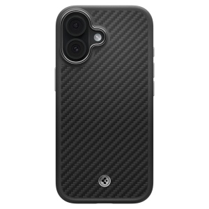Husa pentru iPhone 17 - Spigen Enzo Aramid "T" MagSafe - Black / Silver