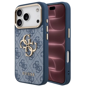Husa pentru iPhone 18 Pro Max / iPhone 17 Pro Max - Guess Hardcase 4G Big Classic Logo - Blue
