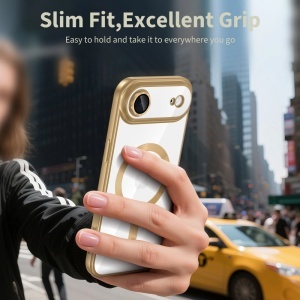 Husa pentru iPhone Air, SKYDDAR INNOVATION, Luxury Shield Magsafe, Protectie Antisoc, set cu sticker, Verde deschis - Img 5