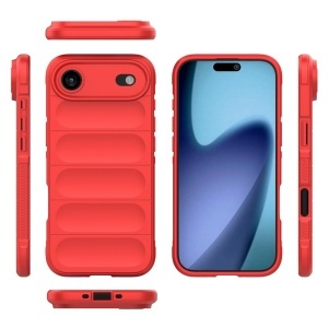 Husa pentru iPhone Air, SKYDDAR INNOVATION, Magic Shield, din Silicon Mat, set cu sticker, Rosu - Img 2