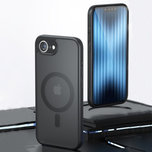 Husa pentru iPhone Air, SKYDDAR INNOVATION, PureFrost MagSafe, AntiSoc, set cu sticker, Negru frost - Img 7