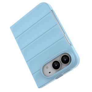 Husa pentru iPhone Duo din Silicon Mat, Antisoc, set cu sticker, Magic Shield, Albastru - Img 4
