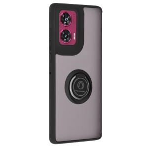 Husa pentru Motorola Edge 50 Fusion SKYDDAR Glinth+ cu Inel Rotativ 360°, Compatibilitate Magnetica, Absorbtie Socuri, Design Subtire si Elegant - Negru - Img 9