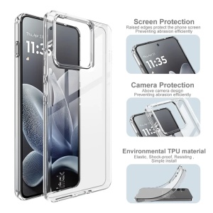 Husa pentru Motorola Edge 70 din silicon transparent, Slim, 1mm, set cu sticker, Transparenta - Img 5