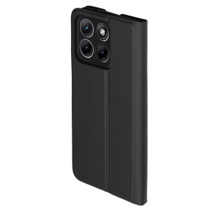 Husa pentru Motorola Edge 70 Fusion tip Carte Magnetic cu Portofel Interior, set cu sticker, Magskin Book, Negru - Img 4