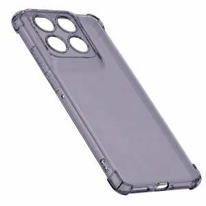 Husa pentru Motorola Edge 70, SKYDDAR INNOVATION, Shockproof Clear Silicone, Silicon Slim, set cu sticker, Fumuriu - Img 2