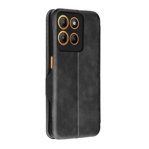 Husa pentru Motorola Moto G15 / Moto G15 Power, SKYDDAR INNOVATION, Safe Wallet tip carte din Piele Ecologica, Suport Carduri, Inchidere Magnetica, set cu sticker, Negru - Img 5