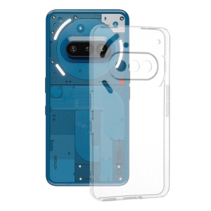 Husa pentru Nothing Phone (3a), SKYDDAR INNOVATION, ClearGuard din silicon transparent, Transparenta, set cu sticker