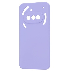 Husa pentru Nothing Phone (3a), SKYDDAR INNOVATION, SoftElegance din Silicon Catifelat, set cu sticker, Violet - Img 4