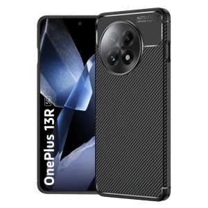 Husa pentru OnePlus 13, SKYDDAR INNOVATION, CarbonFiber, Antisoc, Negru, set cu sticker