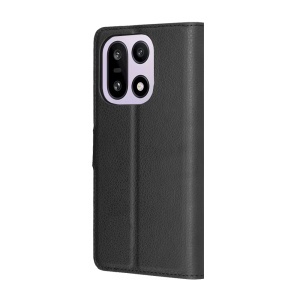 Husa pentru OnePlus 15, SKYDDAR INNOVATION, Leather Folio tip Carte, cu Portofel Interior, Finisaje Premium, set cu sticker, Negru - Img 6