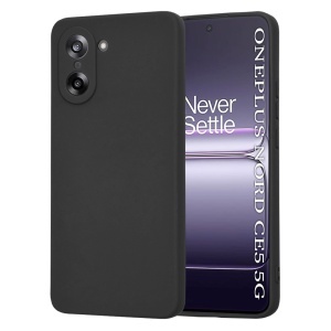 Husa pentru OnePlus Nord CE5, SKYDDAR INNOVATION, din Silicon Catifelat, SoftElegance, set cu sticker, Negru