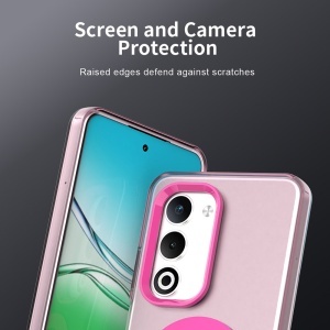 Husa pentru Oppo A5 4G, MagSafe, Antisoc, set cu sticker, CandyCase, Roz - Img 2