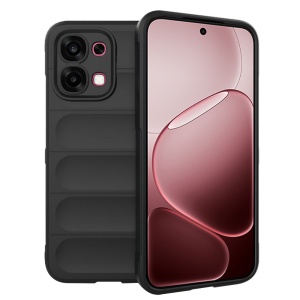 Husa pentru Oppo A6 Pro 5G, SKYDDAR INNOVATION, Magic Shield, din Silicon Mat, set cu sticker, Negru